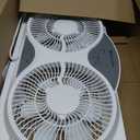 Comfort Zone Window Fan for Bedroom, 9 inch 3 Speed Dual Fans with Auto-Locking Expanders, 3 Modes (Cool, Circulate, Exhaust), Remote Control, Fabric Cover plus Bug Screen, White