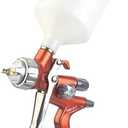 PORPHIS Paint Spray Gun PRD-817 VS Type with Split Nozzle 1.3mm Automotive Refinishing Spray Gun, Orange