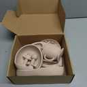 Silicone Baby Feeding Set | Baby Led Weaning Supplies Includes Suction Bowls and Divided Plates, Adjustable Bib, Baby Utensils Spoons and Forks,Cup | Baby Feeding Essentials (Beige)