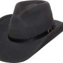 Shapeable Outback Cowboy Western Wool Hat, Dallas, Silver Canyon
