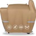 QuliMetal Grill Cover for Pit Boss 850-820 - Z Grill 700 Pellet BBQ Cover for Pit Boss 820 Deluxe,Pro 850 and Z Grill 700 Premium Wood Pellet Smoker Cover for Pitboss Waterproof & 600D Heavy Duty