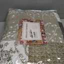 Brilliant Sunshine Rose and Toile Patchwork, 3-Piece Quilt Set, Reversible Bedspread, Lightweight Coverlet, All-Season, Queen, Rose Gray