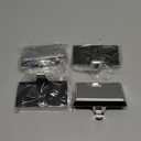 4 Pcs Silver Christmas Metal Stocking Holders for Mantle, Heavy Duty Stocking Hangers Stocking Hook Xmas Ornaments for Counter Tables Window Fireplace Mantle Decoration