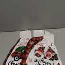 6 Pcs Christmas Hanging Kitchen Towels with Loop Hand Tie Towels Microfiber Drying Baking Cooking Cloth(Red, Christmas)