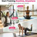 RENRANRING Figure 8 Fitness Resistance Bands with Handles - Exercise Tube Band Set of 3 for Arm and Shoulder Stretch, Rope 8 Word Elastic for Women and Men