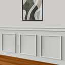 Melkus Peel and Stick Wall Molding Kit, 3 Sets 18“x20" Precut Wainscoting Panels, Self Adhesive Molding Trims for Interior Wall Décor
