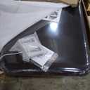 Adjustable Hi-Lo Power Exam Treatment Table with Open Base, Electric Height Adjustment (Black)