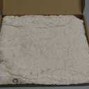 Long Sleeve Lace Blouse for Women Dressy Button Down Shirt Crew Neck Eyelet Top Elegant Casual Work Wear (Large, Beige)