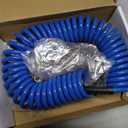 18 Pieces Air Compressor Accessories kit, 1/4 inch x 25 ft Recoil Poly Air Compressor Hose Kit, 1/4" NPT Quick Connect Air Fittings, 100 PSI Tire Inflator Gauge, Heavy Duty Blow Gun