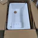 KOHLER 6489-0 Whitehaven 35 3/4" Undermount Single-Bowl Farmhouse Sink, Self-Trimming Tall Apron Front, White, 36 Inch