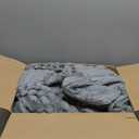 BEDELITE King Size Blanket for Bed, 300GSM Soft & Warm Fleece Blanket, Decorative and Giftable Striped Grey Blankets for Women, Men, 108"x90"