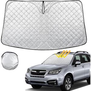 Windshield Sun Shade for 2014-2018 Subaru Forester Thicken 4-Layer Foldable Front Window Sunshade Cover Sun Visor Protector Block UV Rays