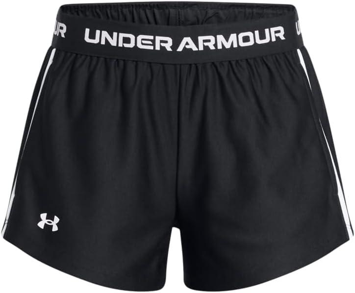 Under Armour Girls' Tech Play Up Shorts (Large, Black)