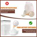 PRAKI Airtight Food Storage Containers Set with Lids - 24 PCS, BPA Free Kitchen and Pantry Organization, Plastic Leak-proof Canisters for Cereal Flour & Sugar - Labels & Marker
