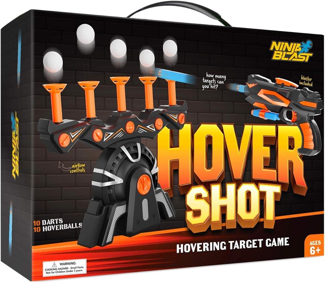 Hover Shot Shooting Toy for Kids - Ball Target Game for Nerf Guns Cool Birthday Gifts Toys for Boys Age 6+ Year Old Boy Best Teenage Gift Idea -, Targets & Darts