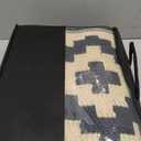 SAND MINE Waterproof Outdoor Rug 5x8 ft, Plastic Reversible Rug, Modern Area Rug, Large Floor Mat for Outdoors, RV, Patio, Backyard, Deck, Picnic, Beach, Camping, Black & Beige