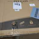 8 Panels Full Matel Freestanding Dog Gates with Door, 192"Extra Wide 32"Tall Free Standing Dog Pet Gate for Indoor & Outdoor. Foldable Pet Fences for Doorways, House, Stairs, Porch, Deck, Yard (White)