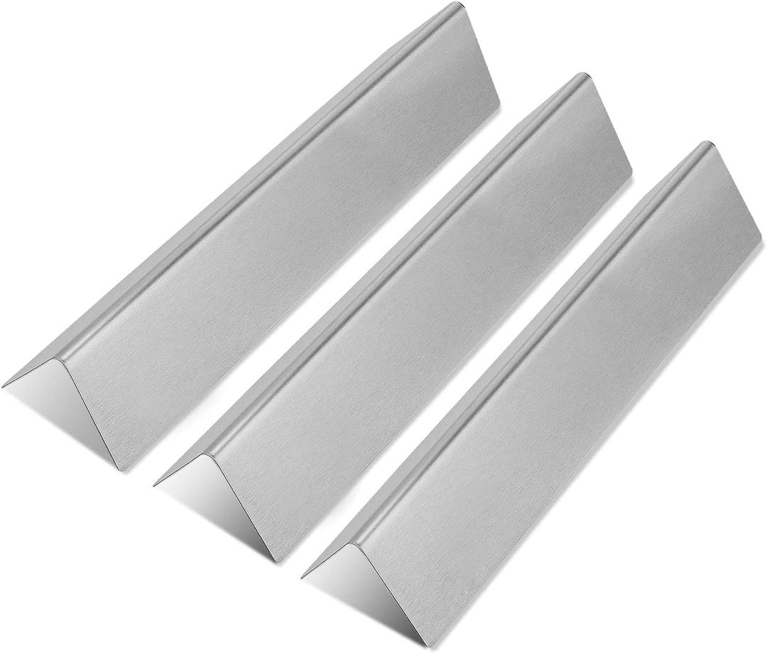 Replacement for Weber Spirit Grill Parts Spirit I & II 200 Series, Spirit E210, S210, E220, S220, 7635 15.3 Stainless Steel Heat Shields Plate Flavor Bars, 3 Pack