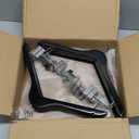 Tosnail 12-Pack Wooden Pants Clothes Hangers, Wooden Suit Hangers with Steel Clips and Hooks, Natural Solid Wood Collection Skirt Hangers, Standard Clothes Hangers - Black