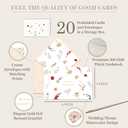 2 x Gooji 4x6 Prairie Beyond Grateful Floral Thank You Cards with Envelopes Baby Shower Thank You Cards Girl (Bulk 20-Pack) Watercolor, Bridal Shower, Weddings, Small Business