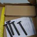 6pcs Wall Shelf Brackets Heavy Duty Floating Shelf Bracket Hidden,Invisible Black Shelving Brackets Decorative Floating Shelf Hardware Heavy Duty,Metal Shelf Support Bracket (4 inch-4pcs)