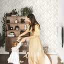 Heroad Peel and Stick Wallpaper Boho Contact Paper Modern Neutral Beige Leaf Wallpaper Removable for Bedroom Cabinets Self-Adhesive Decoration Thicken Vinyl Thicken 17.3" x 78.7"