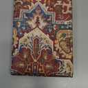 BETGINY Boho Pillow Covers 18 x 18 Inch Pack of 2, Burgundy Red Bohemian Rug Carpet Pattern Decorative Throw Pillow Cases Outdoor Linen Farmhouse Cushion Cover for Bedroom Home Sofa Decor