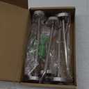 Long Nose Coat Hook Single Hooks Robe Hook Stainless Steel  Length - Pack of 6