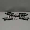 Legging Organizer for Closet, Metal Yoga Pants Hangers 2 Pack w/10 Clips Holds 20 Leggings, Space Saving Hanging Closet Organizer w/Rubber Coated Closet Organizers and Storage, Black