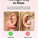 Bloom Ear Plugs for Small Ear Canals, Ultra-Comfy Patented Qufits Tips, Noise Cancelling, Reusable Silicone Earplugs for Sleeping, Study Stylish Feminine Design (Blush) Mothers Day Gifts
