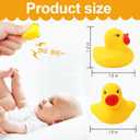 60PCS Rubber Duck - Bath Toys - Pool Toys - Mini Ducks Bulk for Kids Baby Shower Decorations Birthday Party Favors Gift Classroom Summer Beach Pool Activity Carnival Game (Yellow)