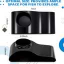 AceOrbit 1 Pcs Aquarium Underground Tunnel Cave with Natural Curve Hole, Fish Tank Decoration Hideout for Viewing Fish, Under Tunnel for Corydora Catfish, Kuhli Loach, Pleco and Shrimps