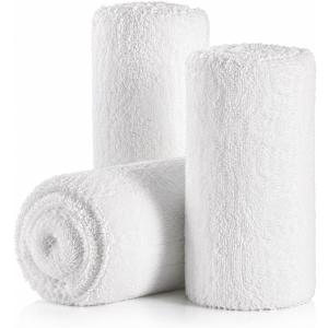 12 Sterile Cotton Gauze Rolls, -6 ply- 4 Inches X 12 feet -Extra Absorbency Medical Grade Wound Care Dressing