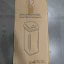 iTouchless 13 Gallon Patented Sensor Trash Can with Lid & Odor Filter, Original Inventor 50L Automatic Kitchen Garbage Bin, Fingerprint-Proof Stainless Steel, Pet-Proof Lock, Soft-Close, Silver