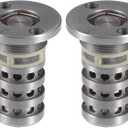 Engine Variable Valve Timing VVT Solenoid, Car Engine Camshaft Oil Control Valve No.06J109257L for Volkswagen Atlas 2018-2020 Silver Tone, 2 Pcs