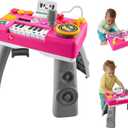 Fisher-Price Baby & Toddler Toy Laugh & Learn DJ Table Musical Activity for Educational Play, Pink Infants Ages 6+ Months
