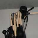 Umite Chef Kitchen Cooking Utensils Set, 33 pcs Non-Stick Silicone Cooking Kitchen Spatula Set with Holder, Wooden Handle Silicone Kitchen Gadgets Utensil Set (Black)