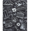 TRAVELKIN more than travel Luggage Covers For Suitcase Tsa Approved,Suitcase Cover Protector Fit 18-32 Inch Luggage L, World Marks Grey 