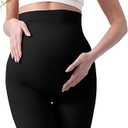 SUNNYBUY Women's Maternity Shapewear for Dresses, Seamless Mid-Thigh Pregnancy Underwear Over Belly Support M