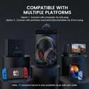 EKSA E900 Pro USB Gaming Headset for PC - Computer Headset with Detachable Noise Cancelling Mic, 7.1 Surround Sound, 50MM Driver - Headphones with Microphone for PS4/PS5, Xbox One, Laptop, Office