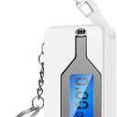 Breathalyzer, Keychain Breathalyzers for Alcohol Tester, Professional Alcohol Breathalyzer Tester for Personal Use (White)