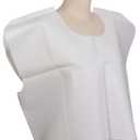 Avalon Standard Capes, White (Pack of 100)  Tissue/Poly/Tissue  Short-Sleeve, Open-Back Exam Capes  Short, Disposable Medical Gowns  Standard Size (30 x 21)  Latex-Free Medical Supplies (911)