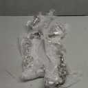 Rely+ 3 Arm Candelabra Taper Candle Holders Decorations Indoor Kitchen Dcor Table Candles Candlestick Candelabra Centerpiece (Silver)