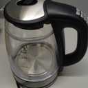 1500W Electric Kettle with Temperature Control - 6-Temp Presets for Tea/Coffee, Double Wall Cool-Touch, 4H Keep Warm, 1.7L Borosilicate Glass & BPA-Free, Fast Boil for Home/Office