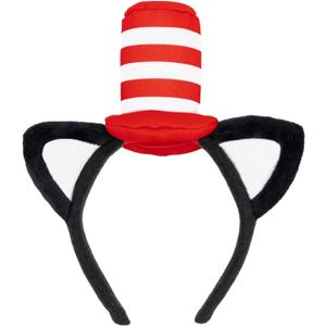 SWEET MAX Cat Ears Headband Red Stovepipe Hat Headpiece Cosplay Costume Accessory Kit Party Favors