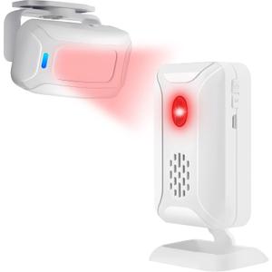 Cruxer Motion Sensor Doorbell for Business When Entering Door Sensor Motion Sensor Door Chime Indoor for Home Office, Sensor Alarm Prevention Fall Alert Devices for Elderly 1 Sensor 1 Receiver