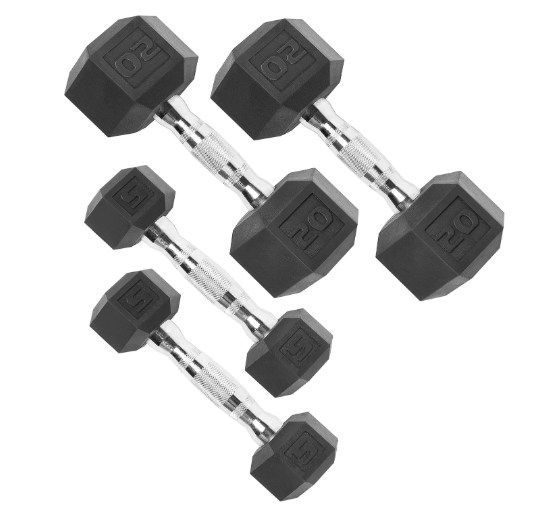 CAP Barbell Coated Dumbbell Weight i pair 20 lbs and 1 pair 20 lbs