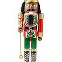 Clever Creations Traditional Wooden Collectible Soldier Decorative Nutcracker, Festive Christmas Décor, 14 Inch Tall Perfect for Shelves and Tables, 100% Wood