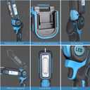 OTYTY LED Work Light for Makita 18V LXT Lithium Battery, 30W 2000LM Portable Cordless Lamp Rechargeable Flashlight, Pivoting Head, Black and Blue