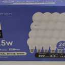 A19 4000K LED Light Bulbs Neutral White, 60 Watt Equivalent, Efficient 8.5 Watt, 800 Lumens, E26 Medium Base, Non-Dimmable, ETL/UL Listed, 24 Pack